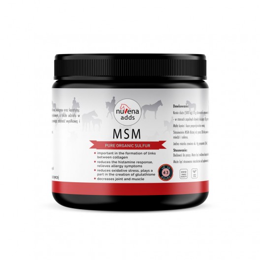 NuVena MSM 350g - Siarka organiczna dla koni